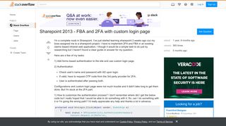 Sharepoint 2013 - FBA and 2FA with custom login page - Stack Overflow