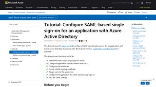 Configure single sign-on - Azure Active Directory | Microsoft Docs