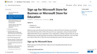 Sign up for Microsoft Store for Business or Microsoft Store for ...