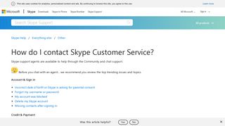 How do I contact Skype Customer Service? | Skype Support