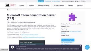 Microsoft Team Foundation Server - CA Technologies