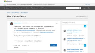 How to Access Teams - Microsoft Tech Community - 28088