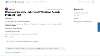 Windows Security - Microsoft Windows Search Protocol Host ...