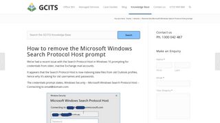 Remove the Microsoft Windows Search Protocol Host prompt - GCITS