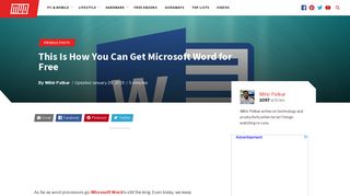 This Is How You Can Get Microsoft Word for Free - MakeUseOf