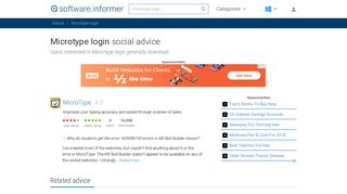 Microtype Login - free download suggestions