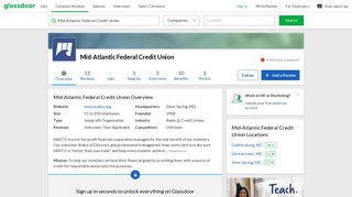 Working at Mid-Atlantic Federal Credit Union | Glassdoor