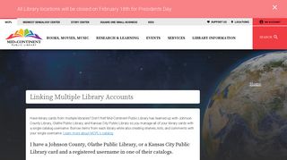 Linking Multiple Library Accounts | Mid-Continent Public Library