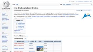 Mid-Hudson Library System - Wikipedia