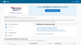 Mid Missouri Credit Union: Login, Bill Pay, Customer Service and Care ...
