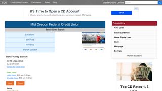 Mid Oregon Federal Credit Union - Bend, OR at 202 NE Olney Avenue