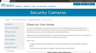 Midco SmartHOME Cameras | Home Security Support