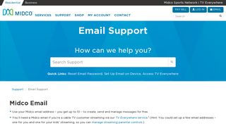 Webmail and Email | Midco Internet Support