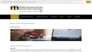 Bill Payment | Middle Tennessee Electric Membership Corporation
