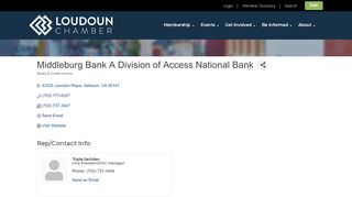 Middleburg Bank A Division of Access National Bank | Banks & Credit ...