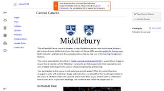 Canvas Canvas - Middlebury Login - Instructure
