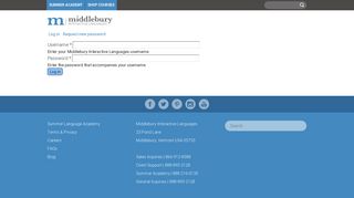 User account | Middlebury Interactive Languages