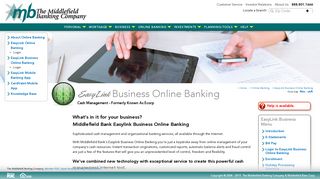 Middlefield Banking Company - Online Banking - EasyLink Business ...