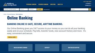 Online Banking - Middlesex Savings Bank