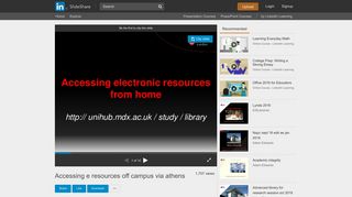 Accessing e resources off campus via athens - SlideShare