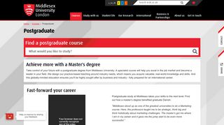 Postgraduate | Middlesex University London