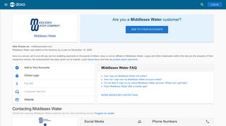 Middlesex Water: Login, Bill Pay, Customer Service and Care Sign-In