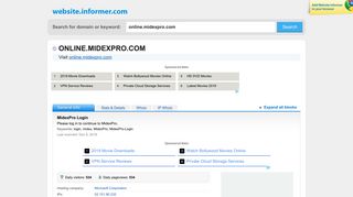 online.midexpro.com at WI. MidexPro Login - Website Informer