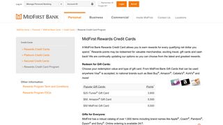 MidFirst Rewards Credit Cards - MidFirst Bank