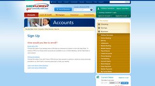 Online Banking & Services Sign-Up | MIDFLORIDA Credit Union