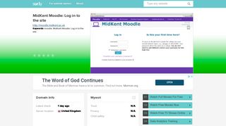 moodle.midkent.ac.uk - MidKent Moodle: Log in to the ... - Moodle Mid ...