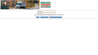 Log On - Midland Courier - Login - Powered by Carrier Logistics
