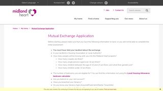Mutual Exchange Application | Midland Heart