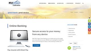 Online Banking | Mid Oregon Credit Union