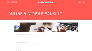 Online and Mobile Banking - MidSouth Bank