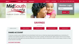 Savings - MidSouth Community Federal Credit Union