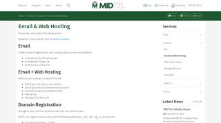 Email & Web Hosting - MIDTEL