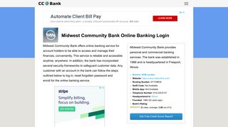Midwest Community Bank Online Banking Login - CC Bank