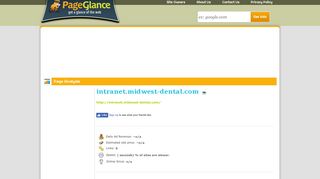 Intranet.midwest-dental.com | PageGlance