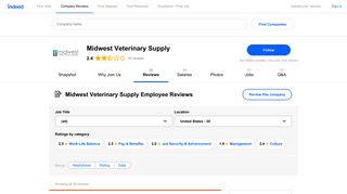Working at Midwest Veterinary Supply: Employee Reviews | Indeed.com