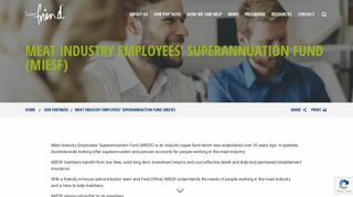 Meat Industry Employees' Superannuation Fund (MIESF) | SuperFriend