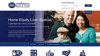 Mifflinburg Bank & Trust Homepage