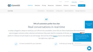 Comm100 Live Chat Software: Enable Real-Time Digital Engagement
