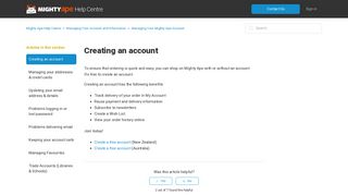 Creating an account – Mighty Ape Help Centre