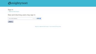 Sign in – MightyText Help & Support