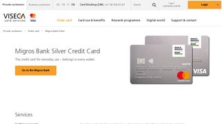 Migros Bank Silver credit card | Viseca Card Services