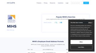 MIHS - Email Address Format & Contact Phone Number - Lusha