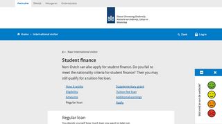 Regular loan- Study finance- DUO for individuals