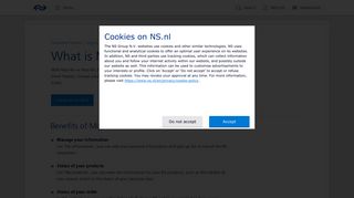 What is Mijn NS? | Customer Service | NS