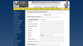 Mike Holt Instructor Answer Key Log-In Request