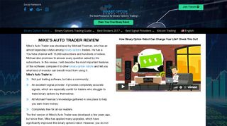 Mike's Auto Trader Review | Is it a Scam? - Binary Option Robot